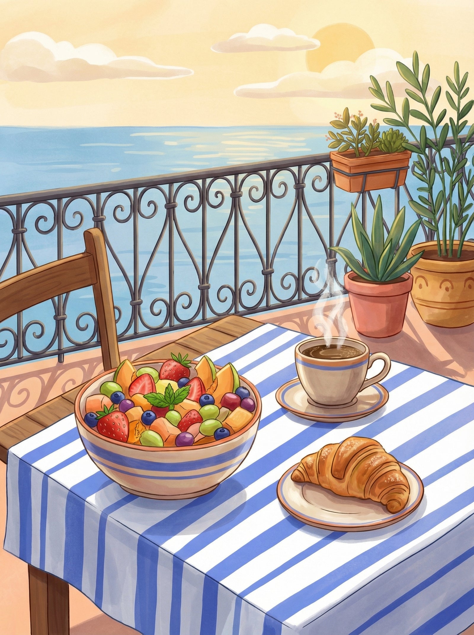 Poster in black frame