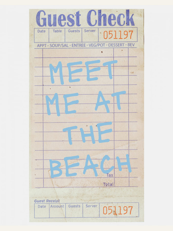Plakat Meet Me At the Beach   Blue – plakat i druk artystyczny
