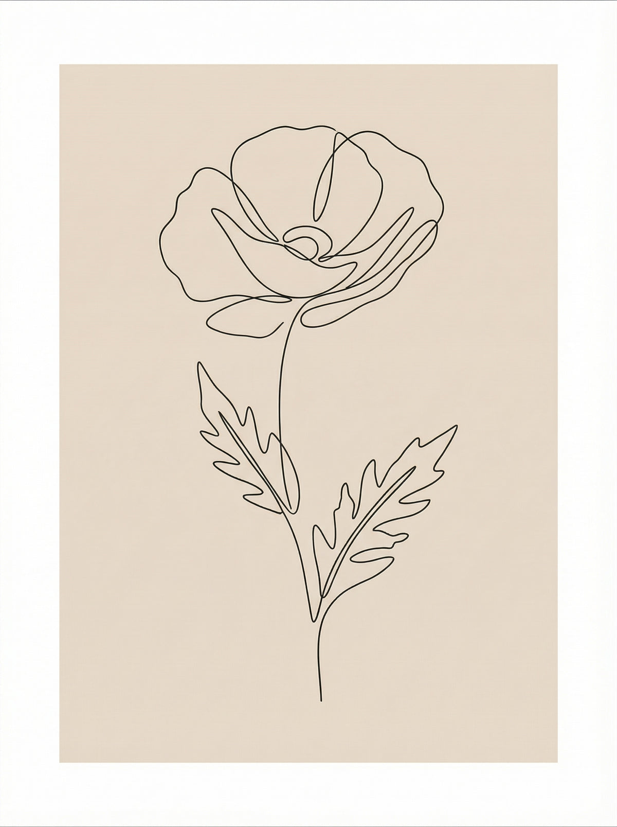 Poster in black frame