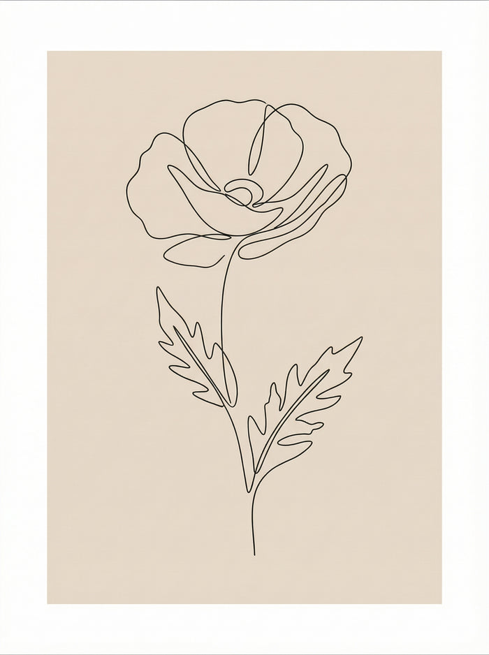 Poster in black frame