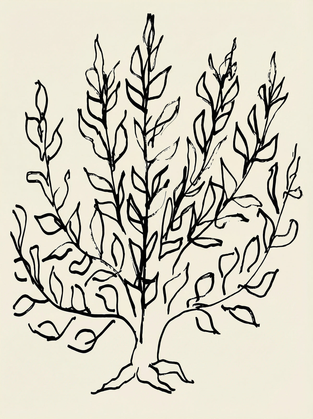 Poster in black frame