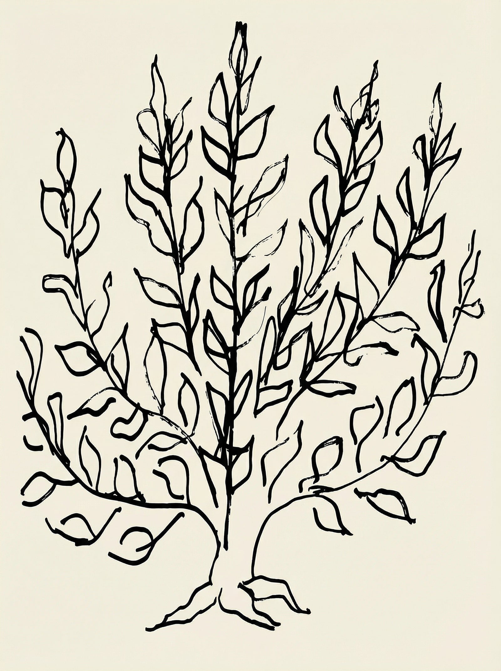 Poster in black frame