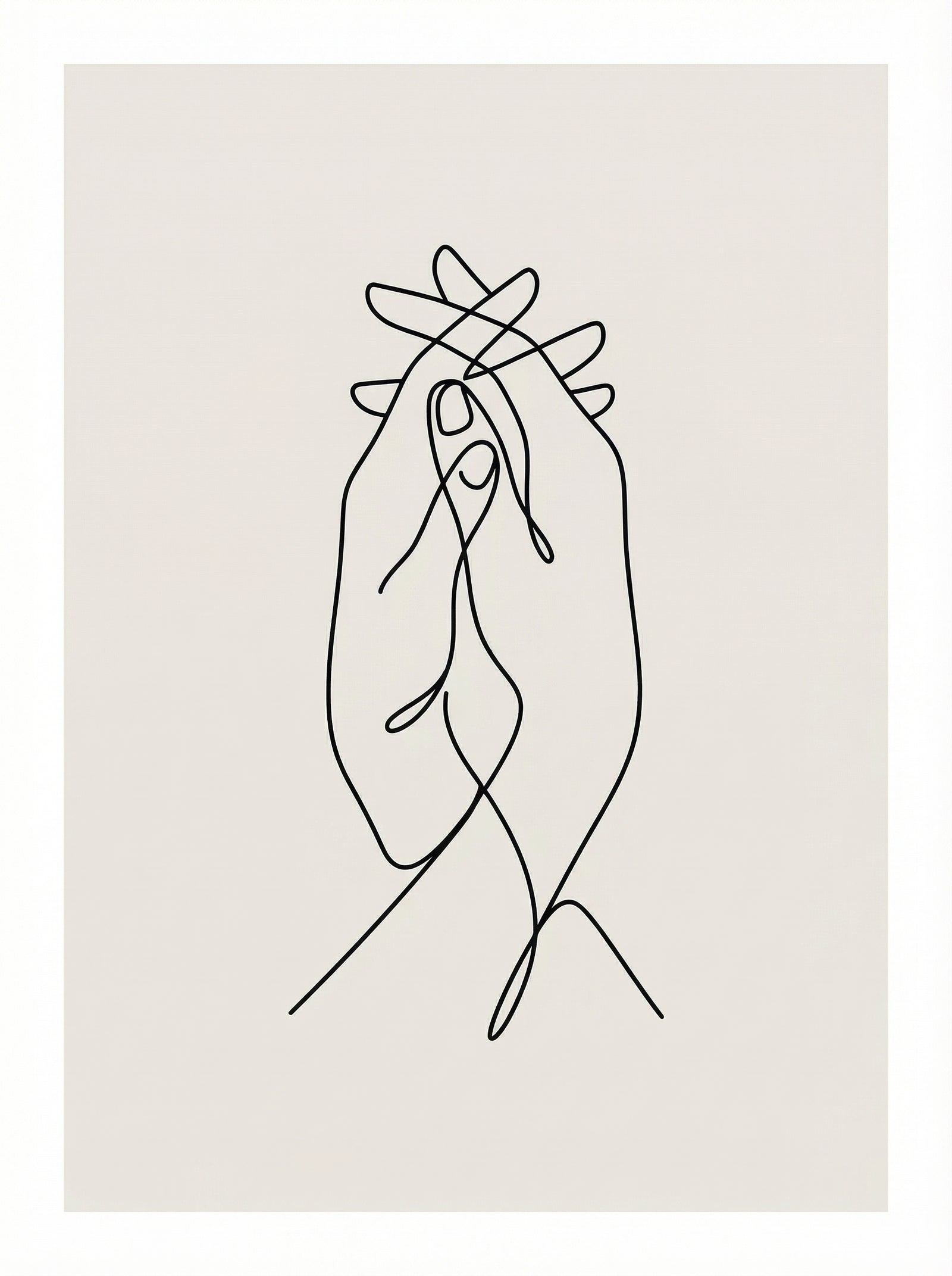 Poster in black frame