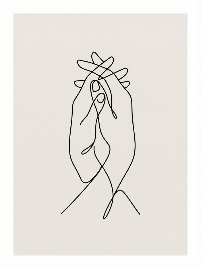 Minimalist Embrace – plakat og kunsttryk
