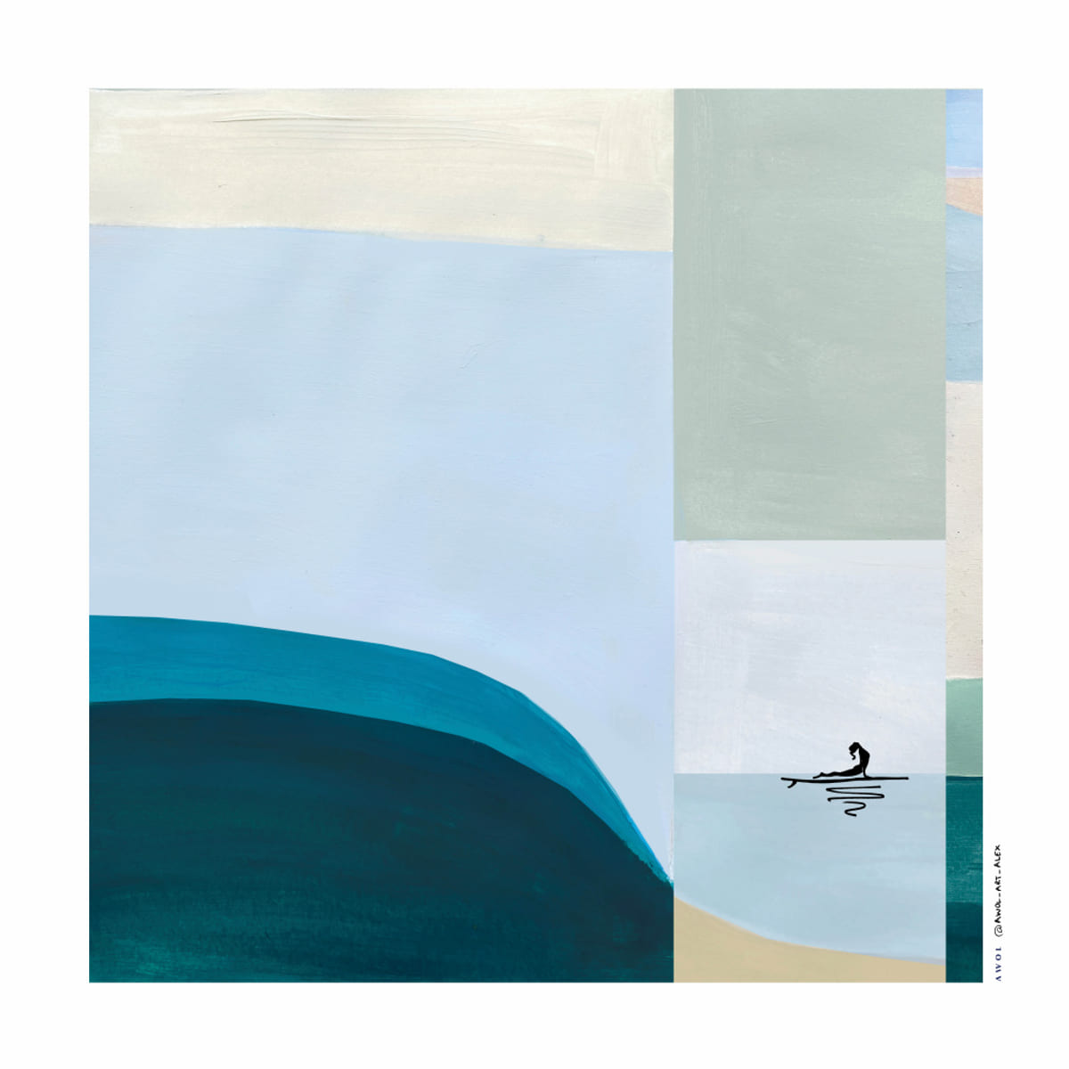 Minimalist Morning Yoga Flow Poster – plakat og kunsttryk