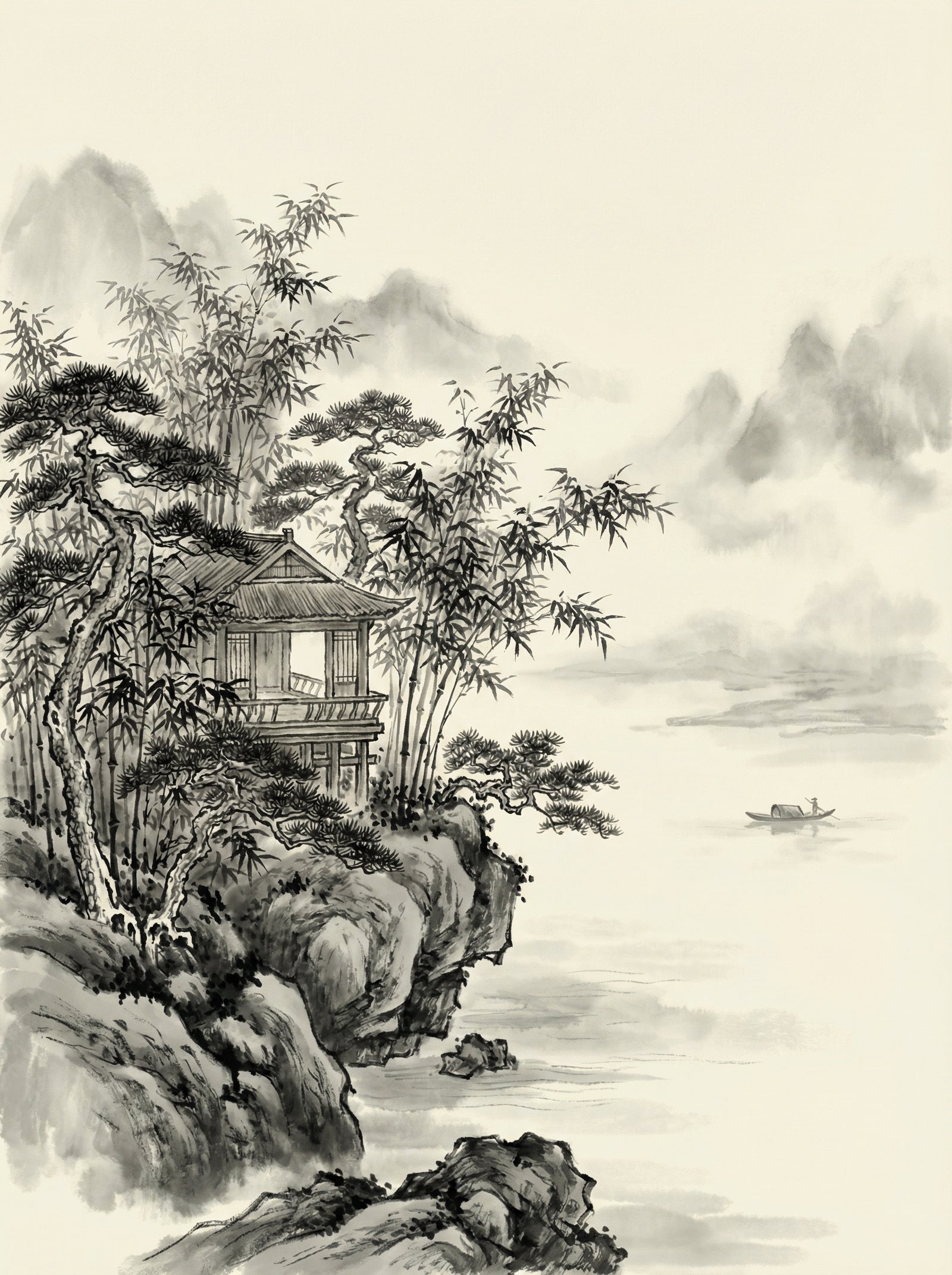 Poster in black frame