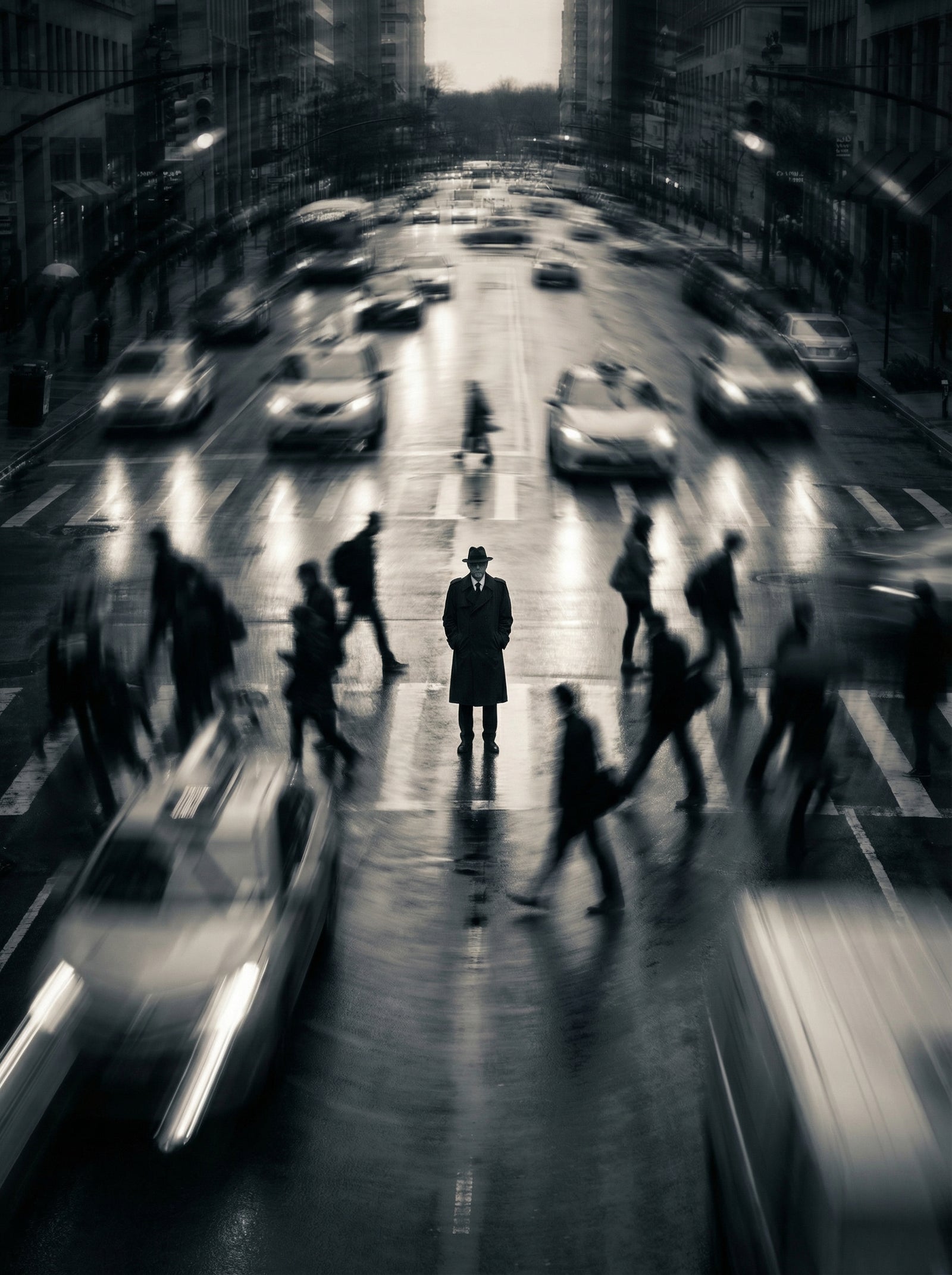 Poster in black frame