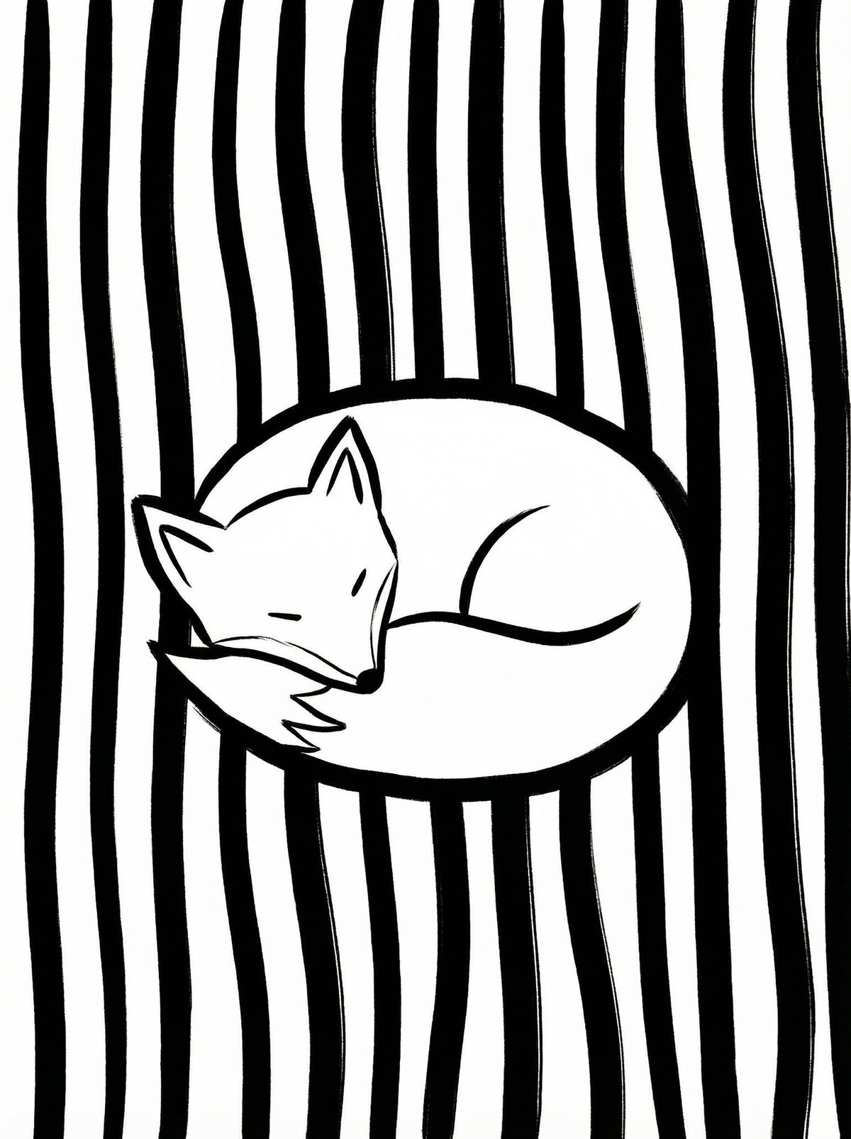 Poster in black frame