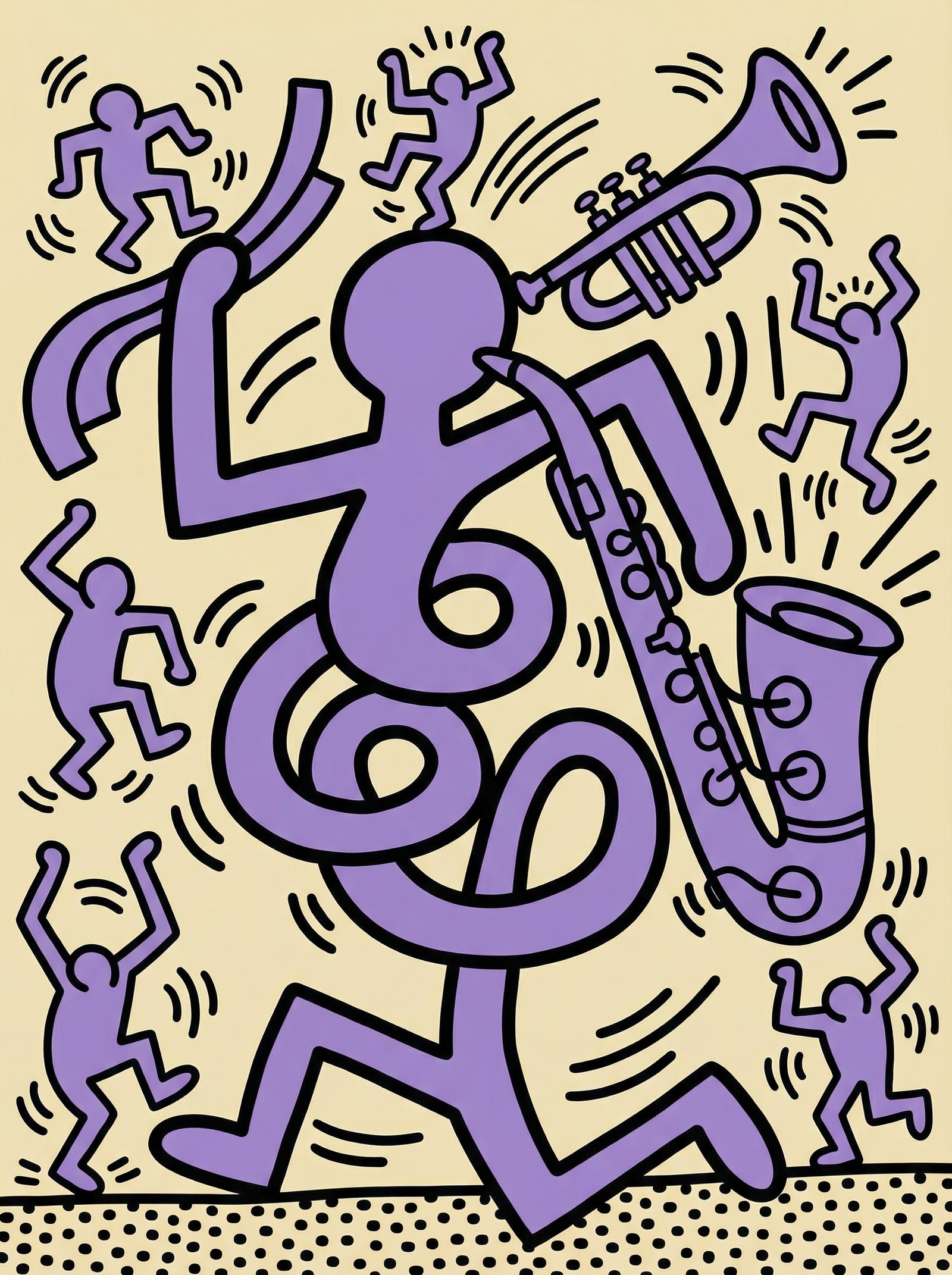 Poster in black frame