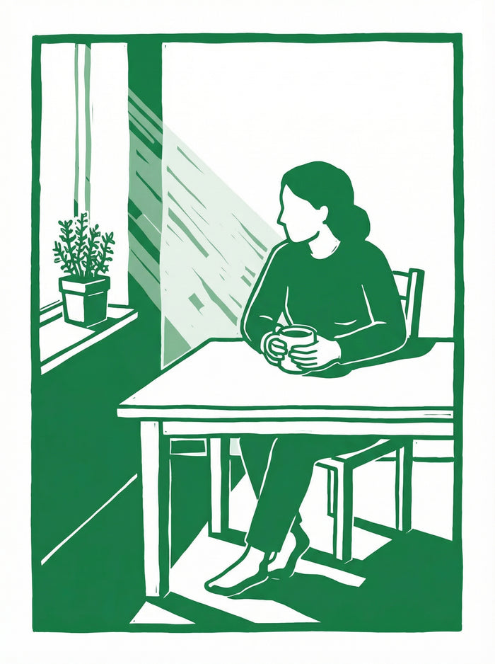 Poster in black frame