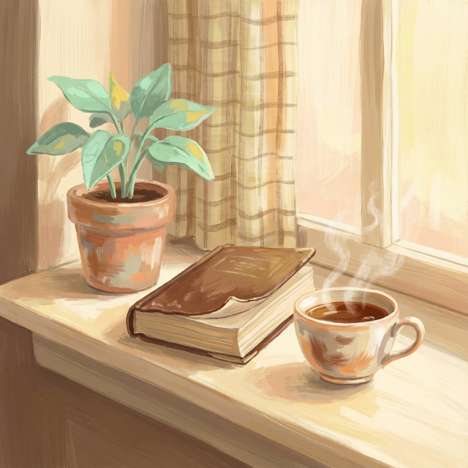 Poster in black frame