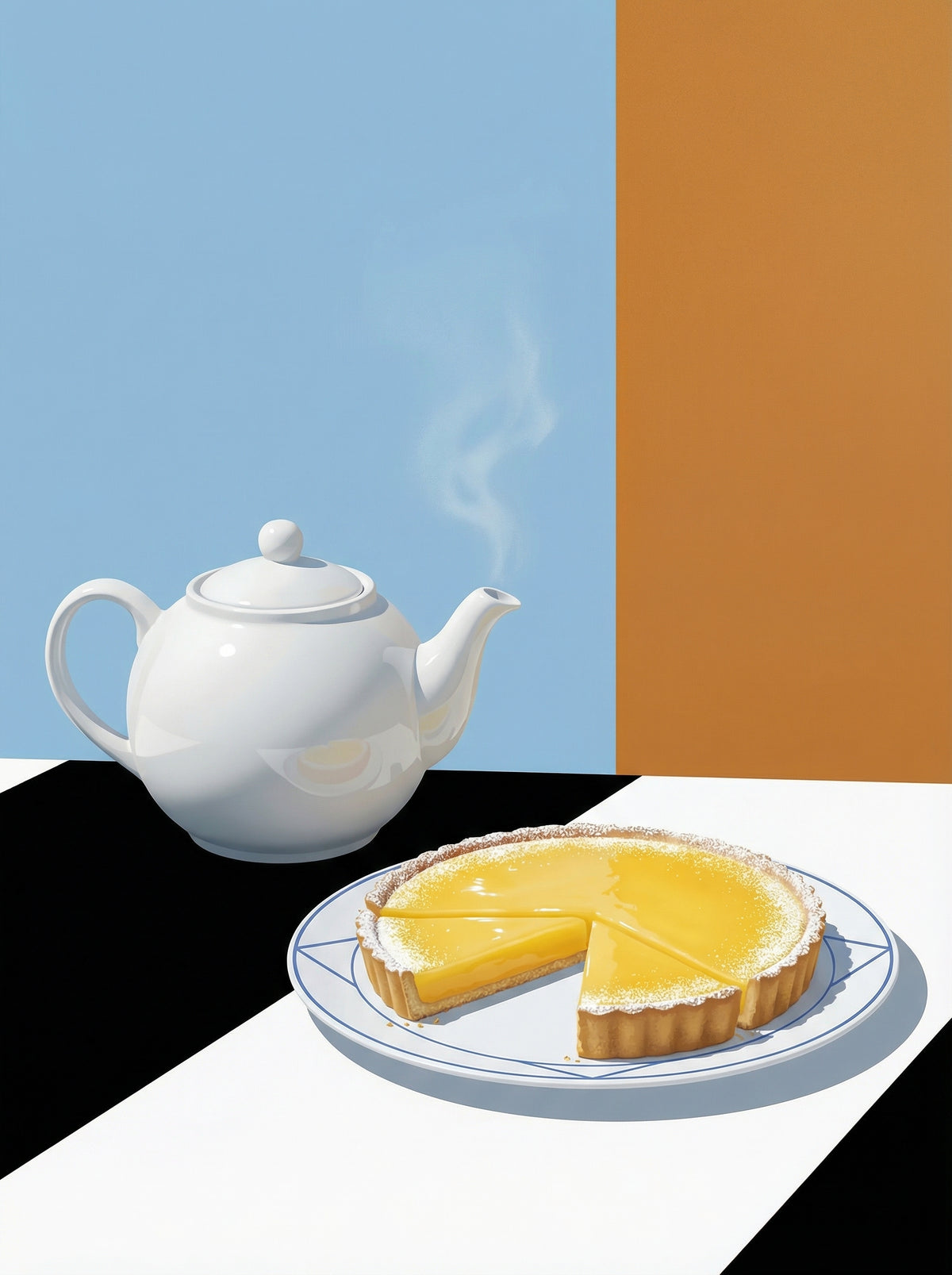 Poster in black frame