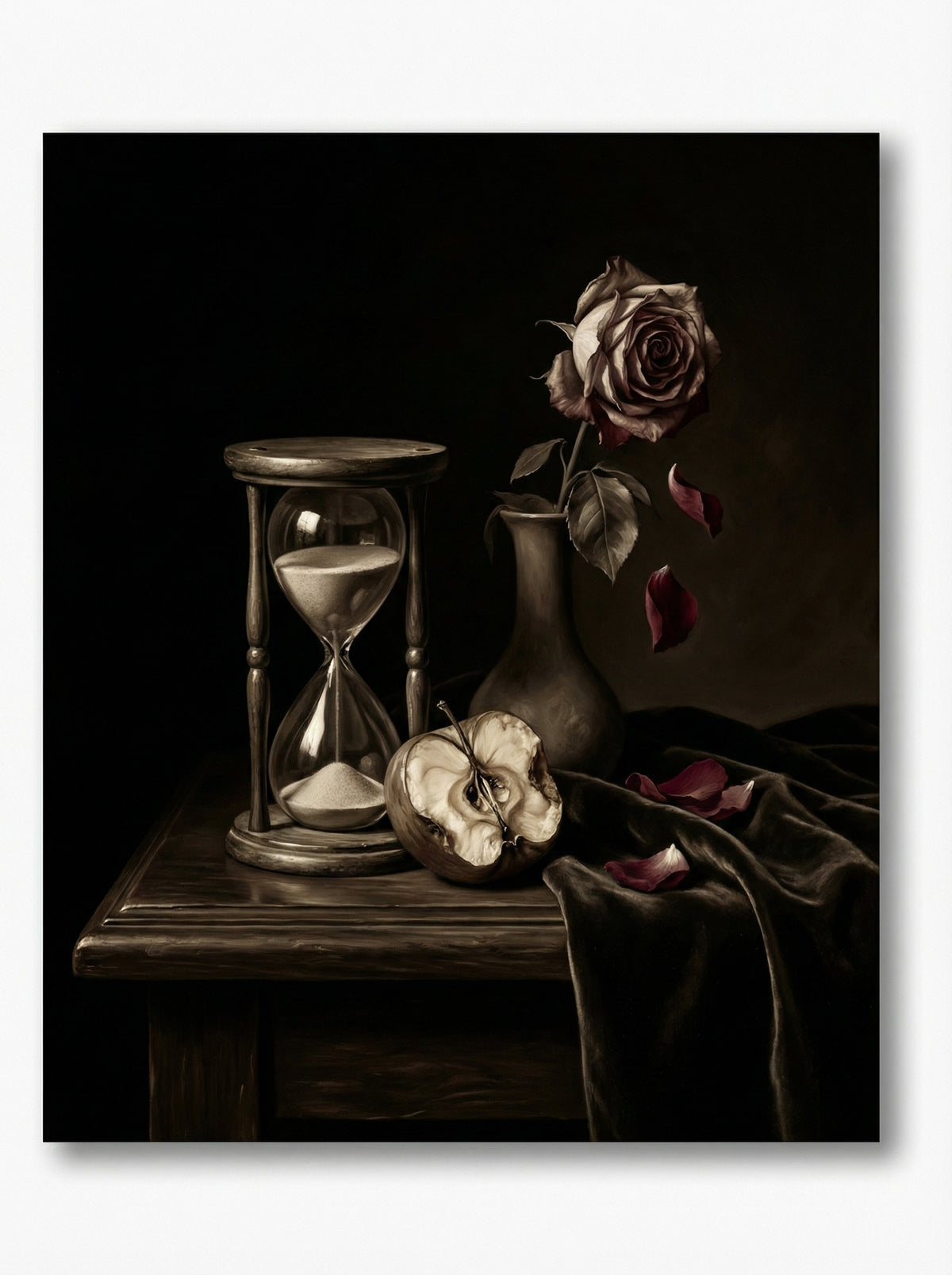 Poster in black frame