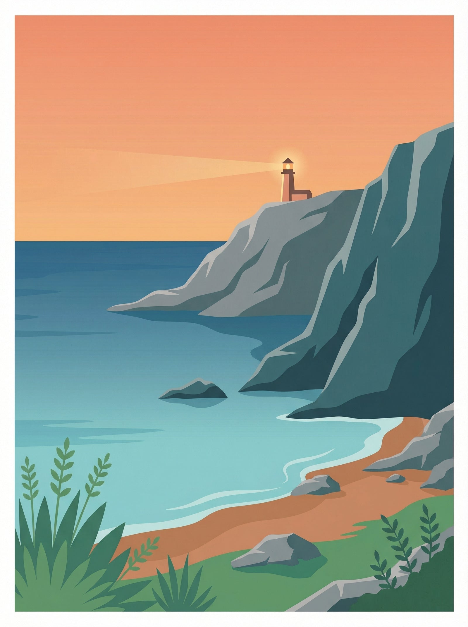 Poster in black frame