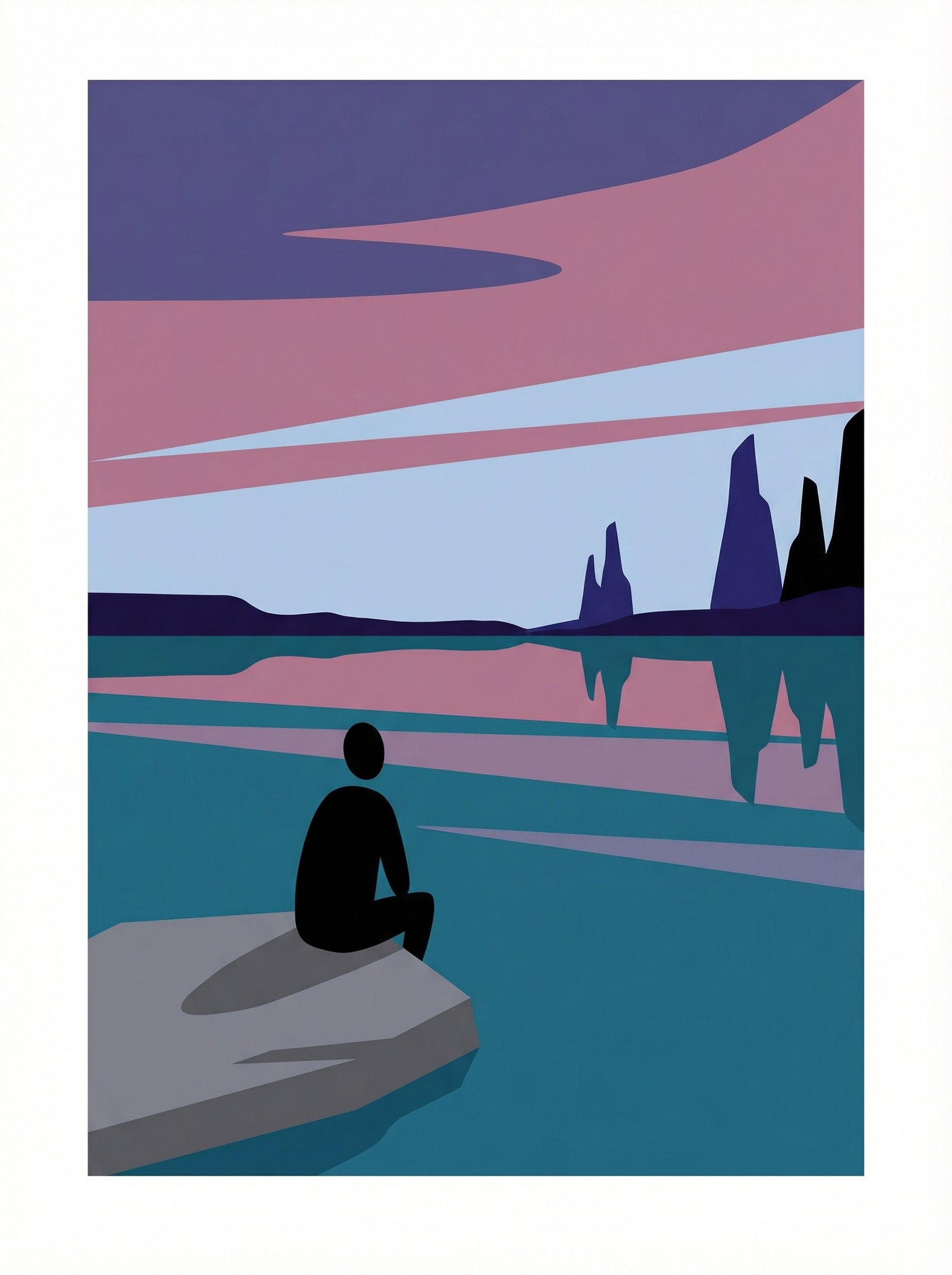 Poster in black frame