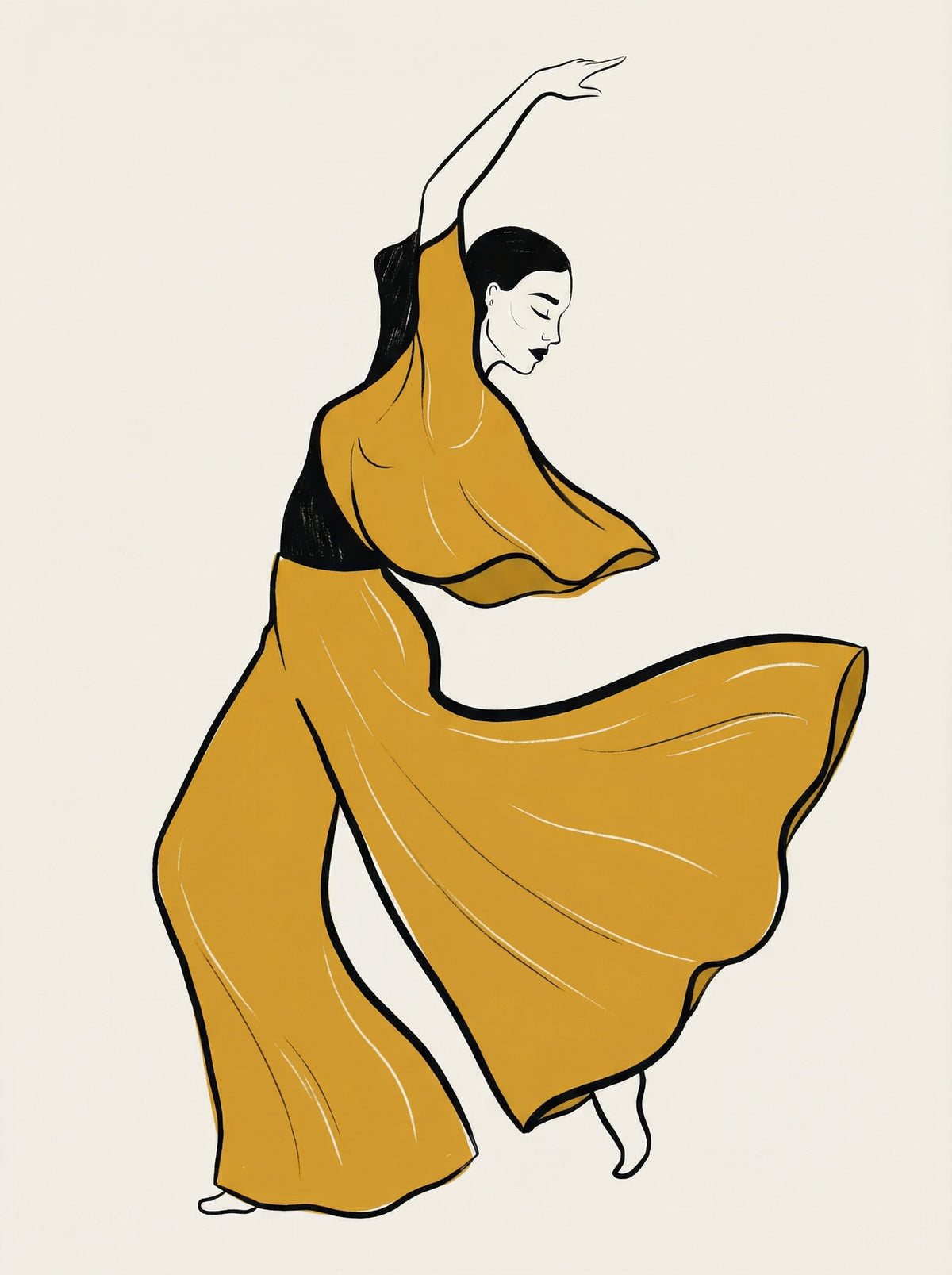 Poster in black frame