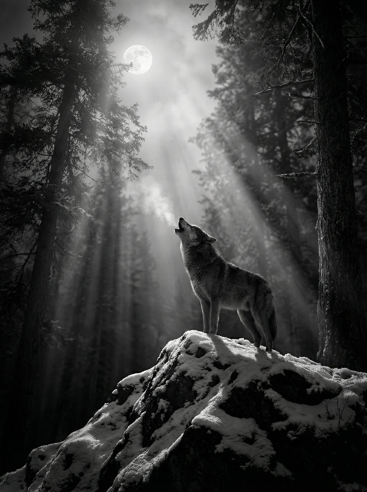 Poster in black frame