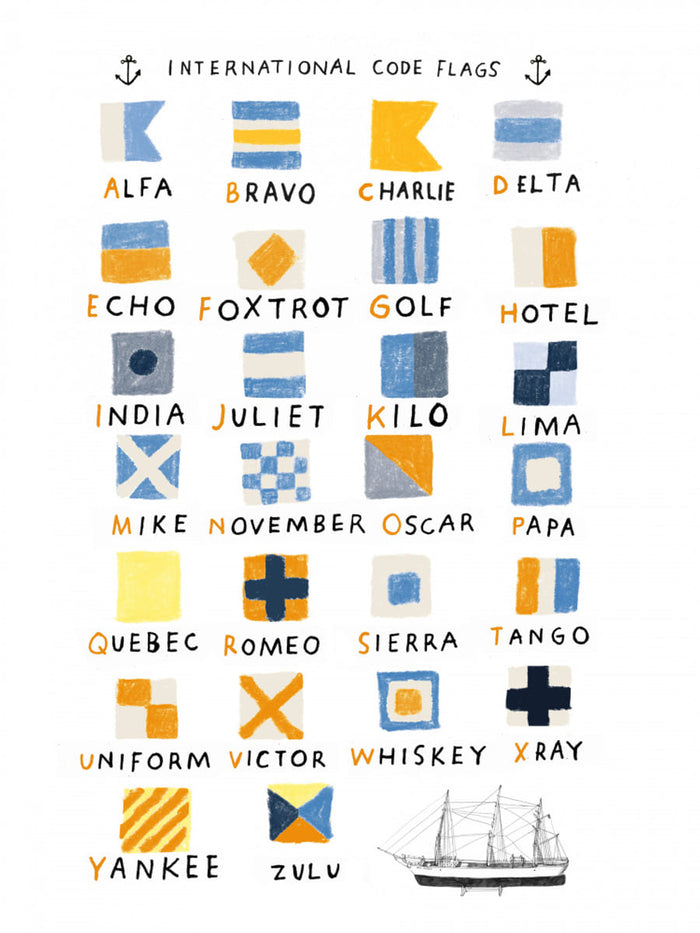Nautical Flags Poster – Poster und Kunstdruck