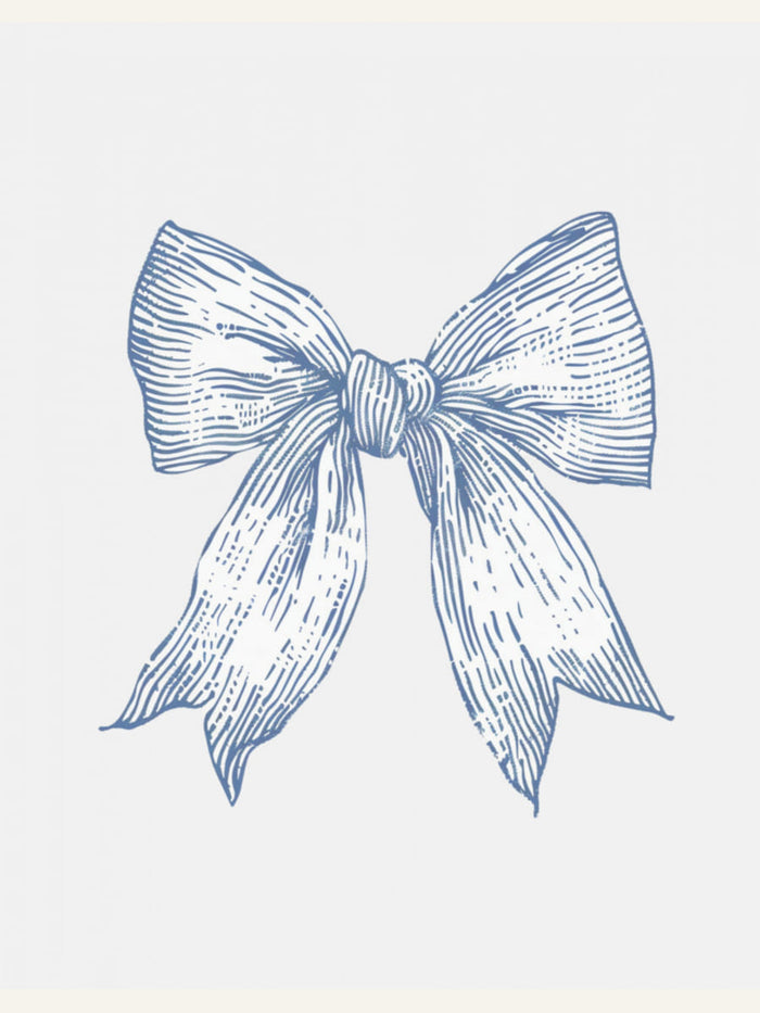 Plakat Nautical Pale Blue Bow – plakat i druk artystyczny