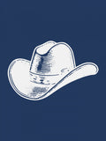 Plakat Navy Blue Cowboy Hat – plakat i druk artystyczny
