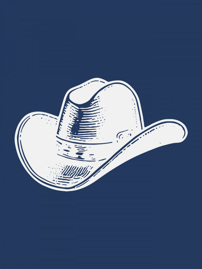 Plakat Navy Blue Cowboy Hat – plakat i druk artystyczny