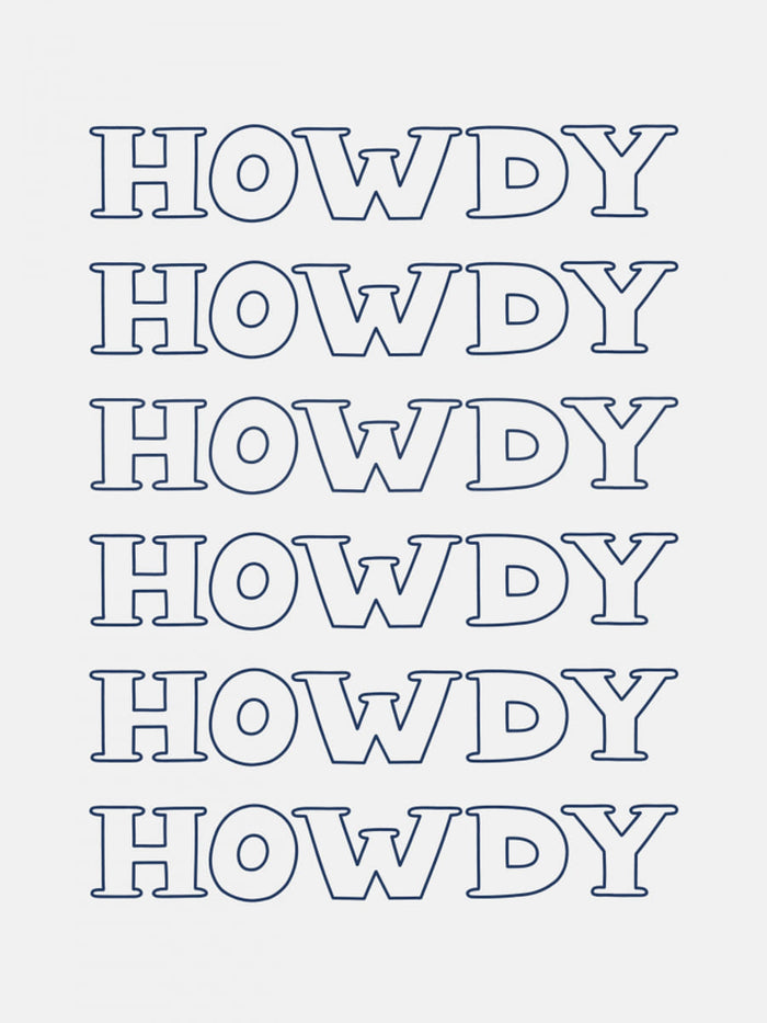 Plakat Navy Blue Howdy – plakat i druk artystyczny