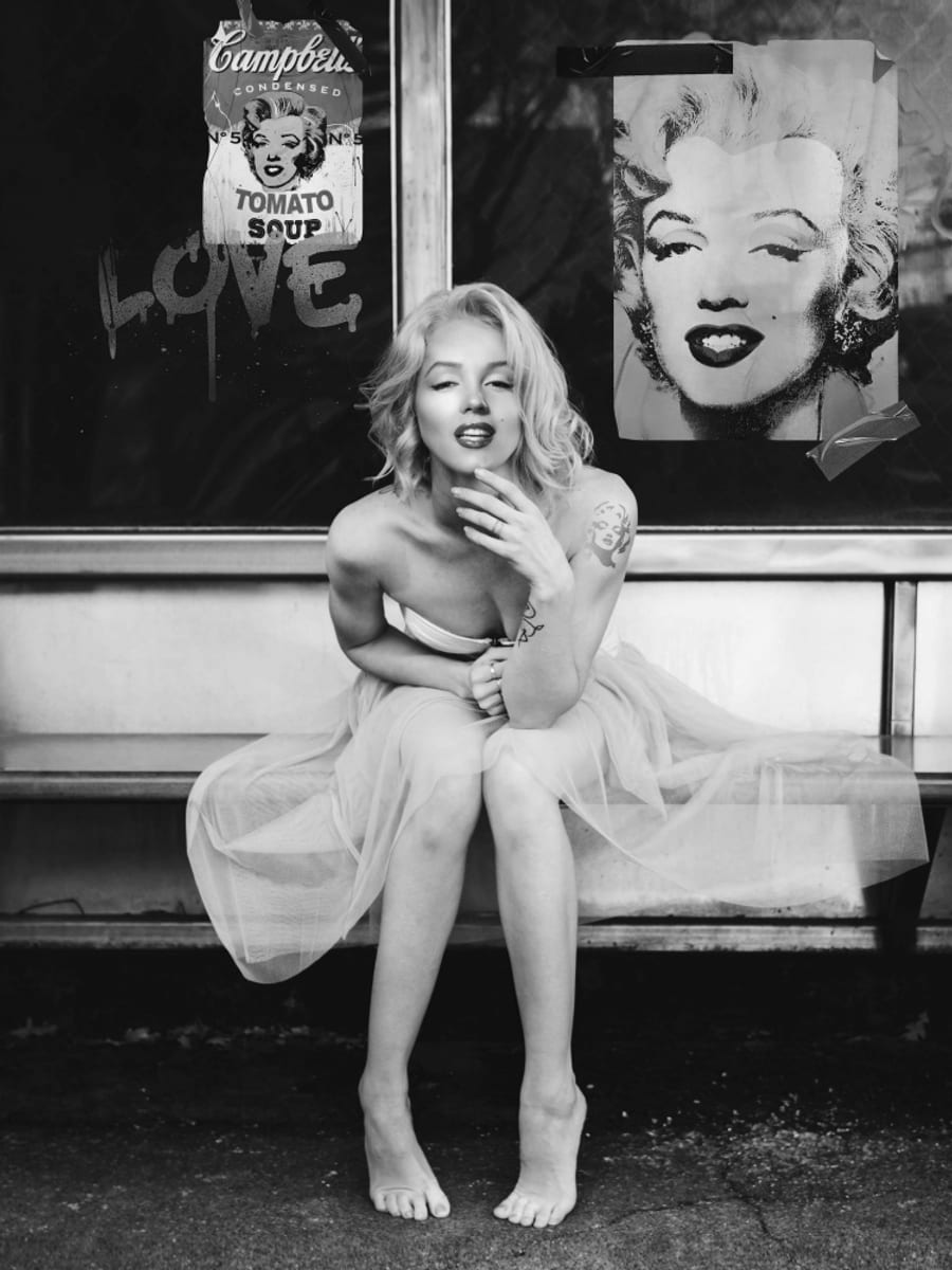 New Marilyn BW Poster – plakat og kunsttryk