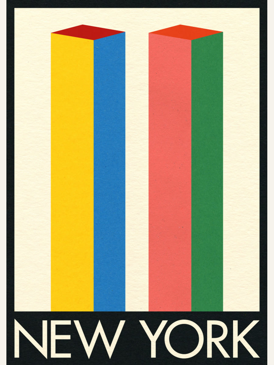 New York Twin Towers Poster – poster and art print