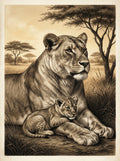 Poster in black frame