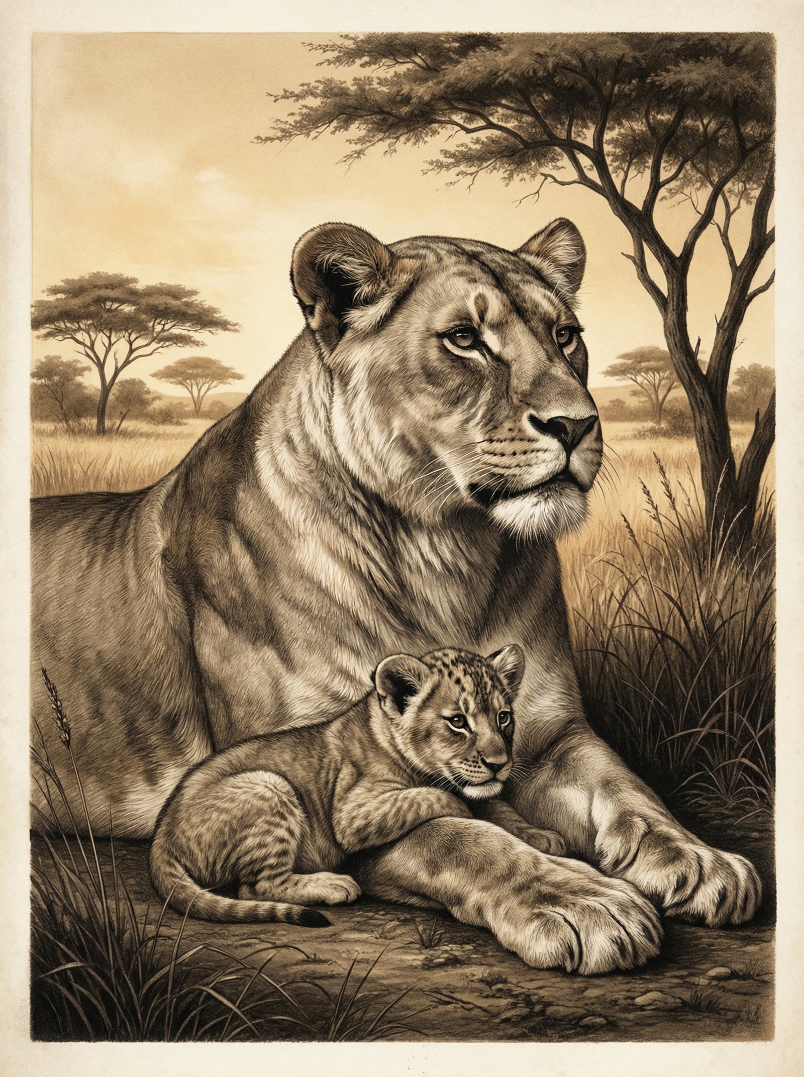 Poster in black frame