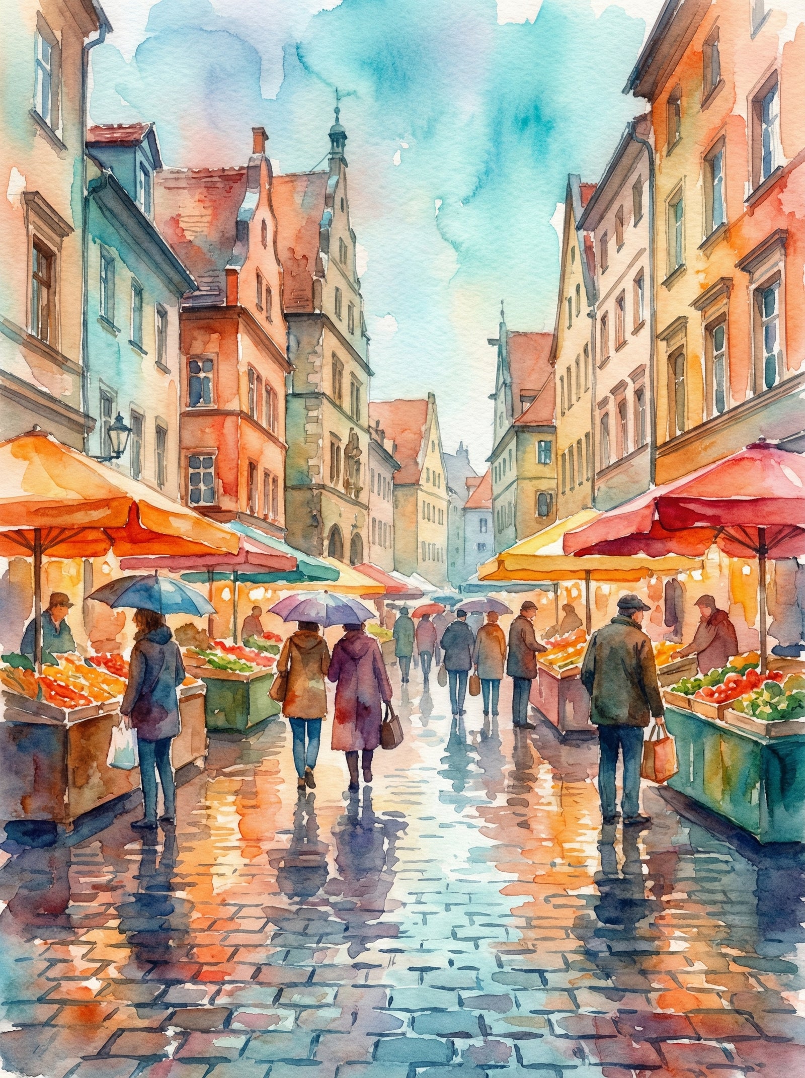 Poster in black frame