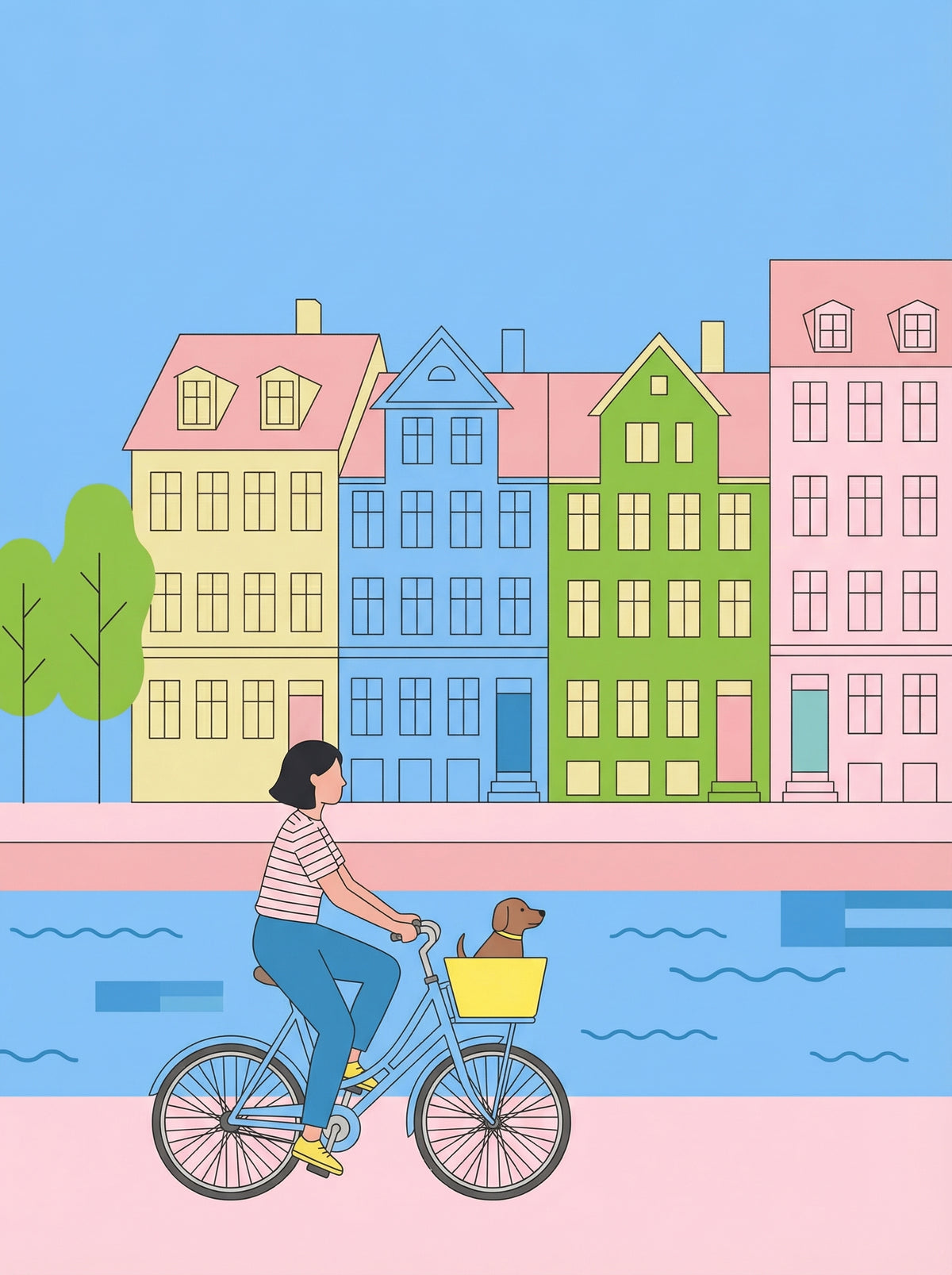 Poster in black frame