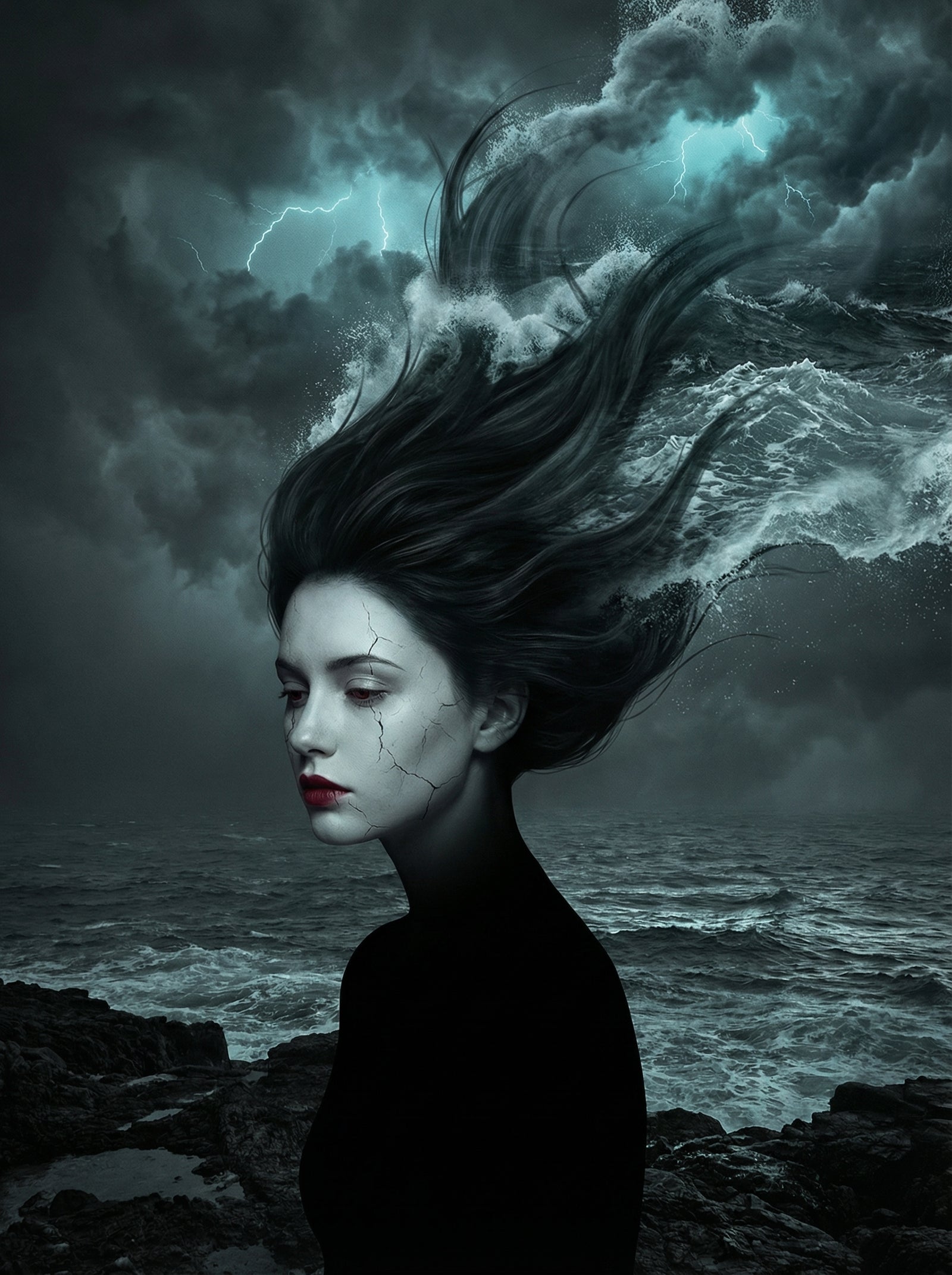 Poster in black frame