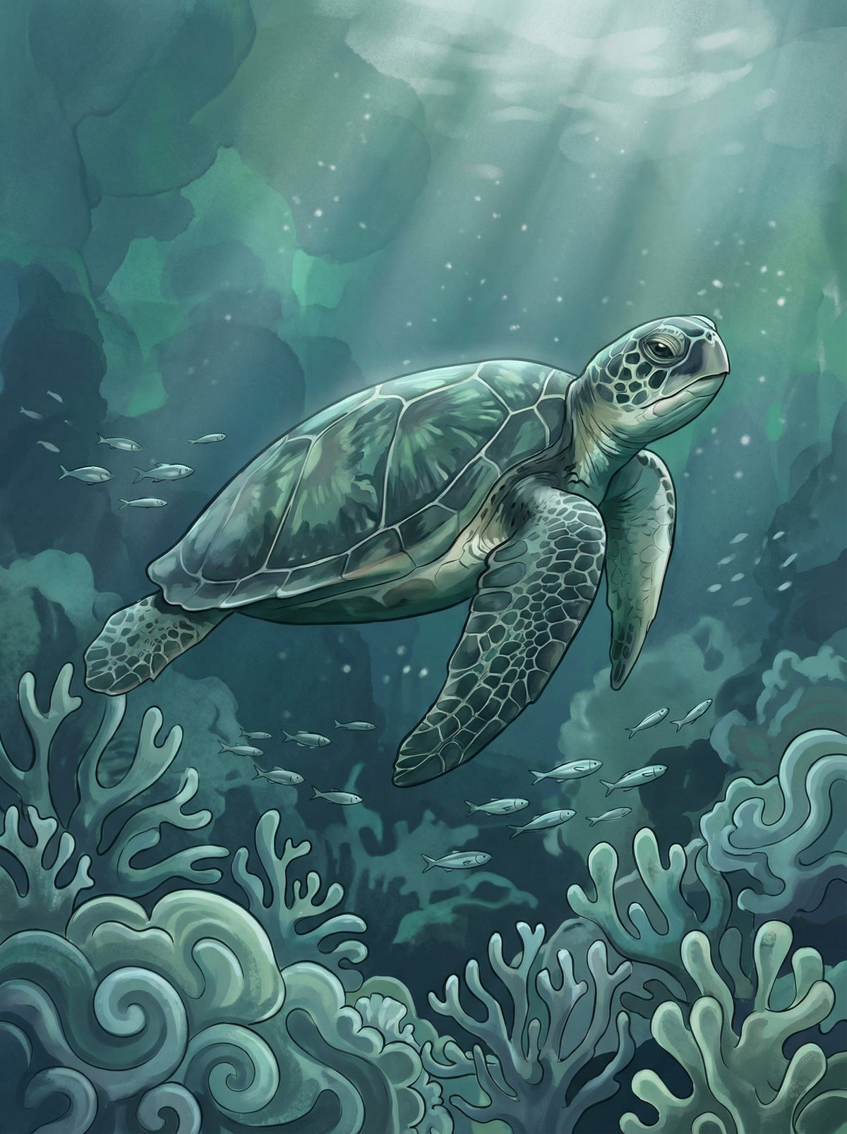 Poster in black frame