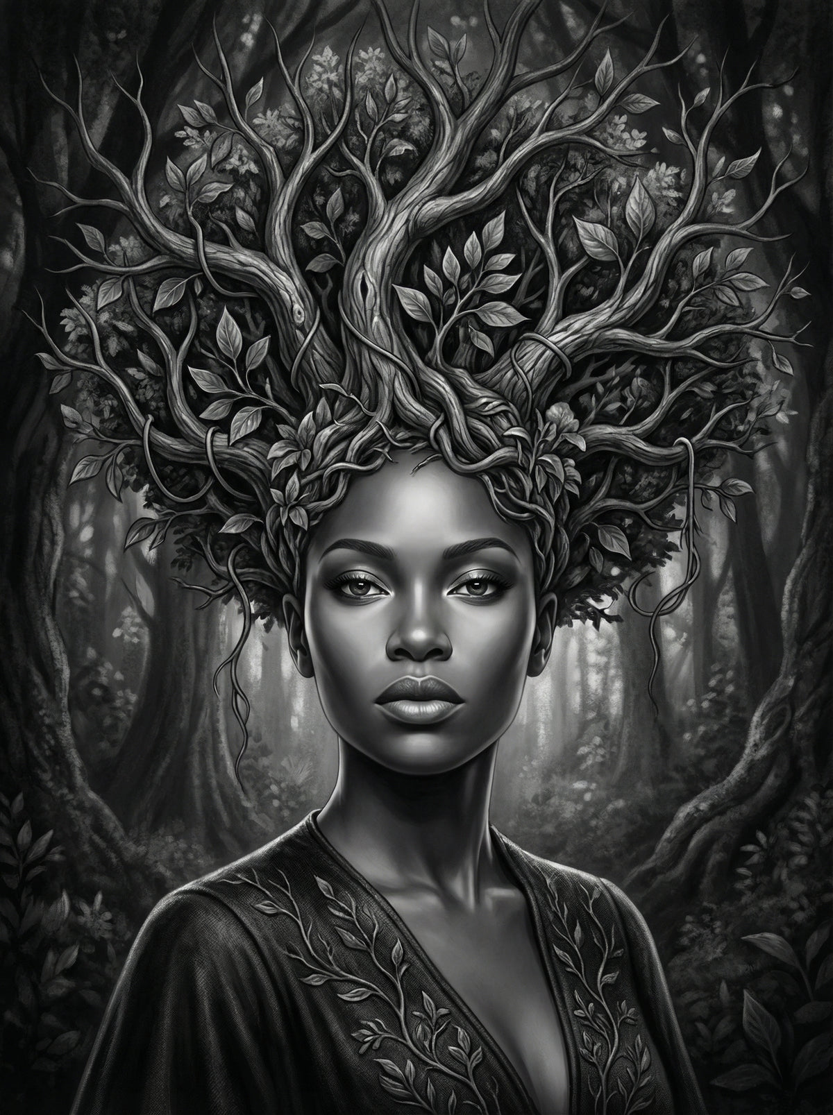 Poster in black frame