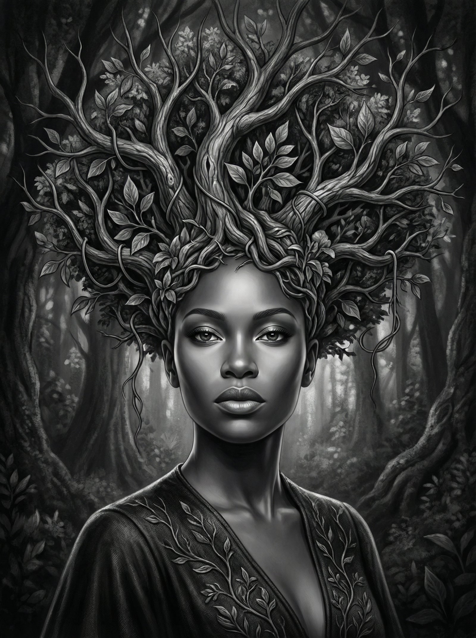 Poster in black frame
