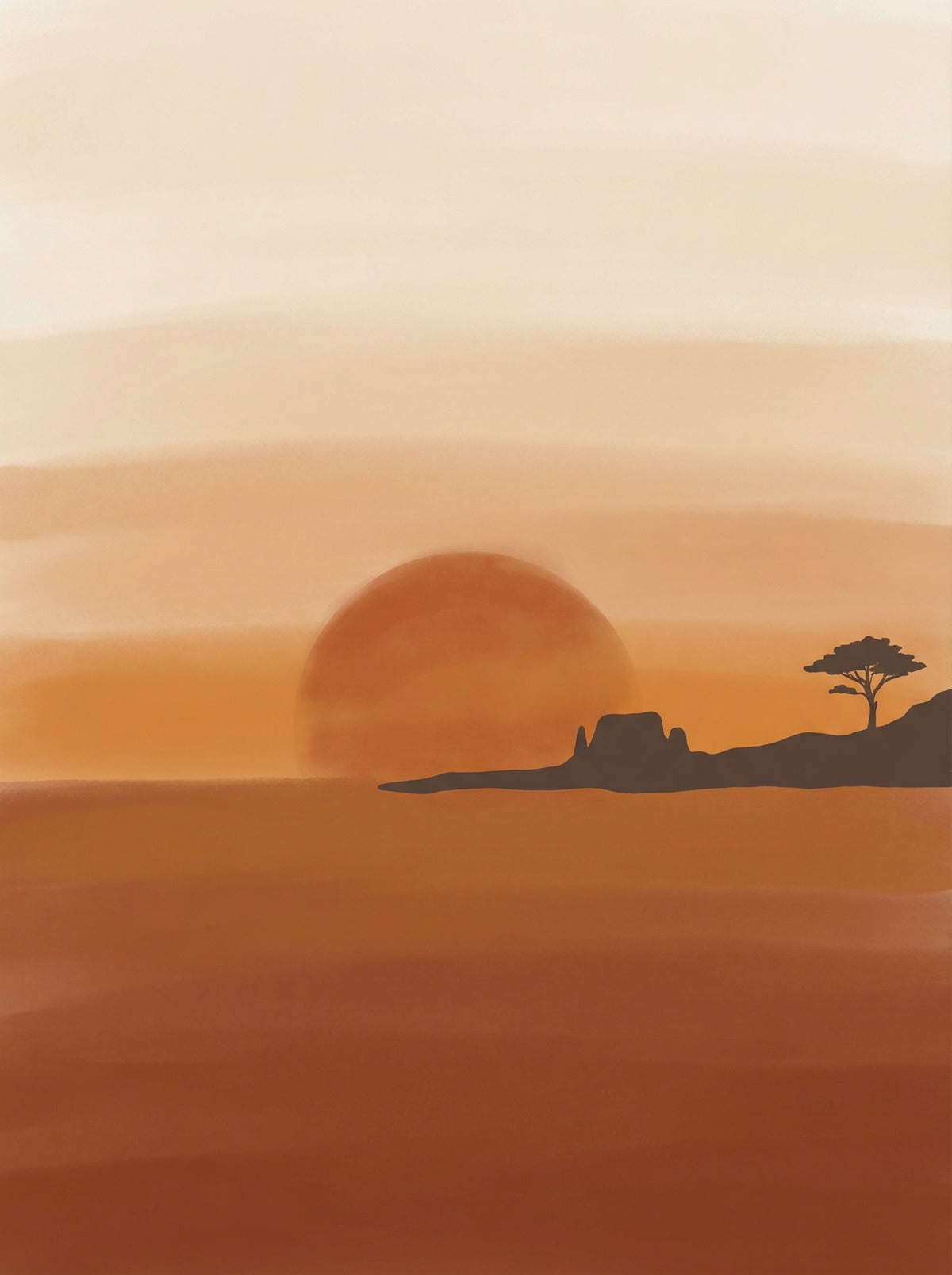 Poster in black frame