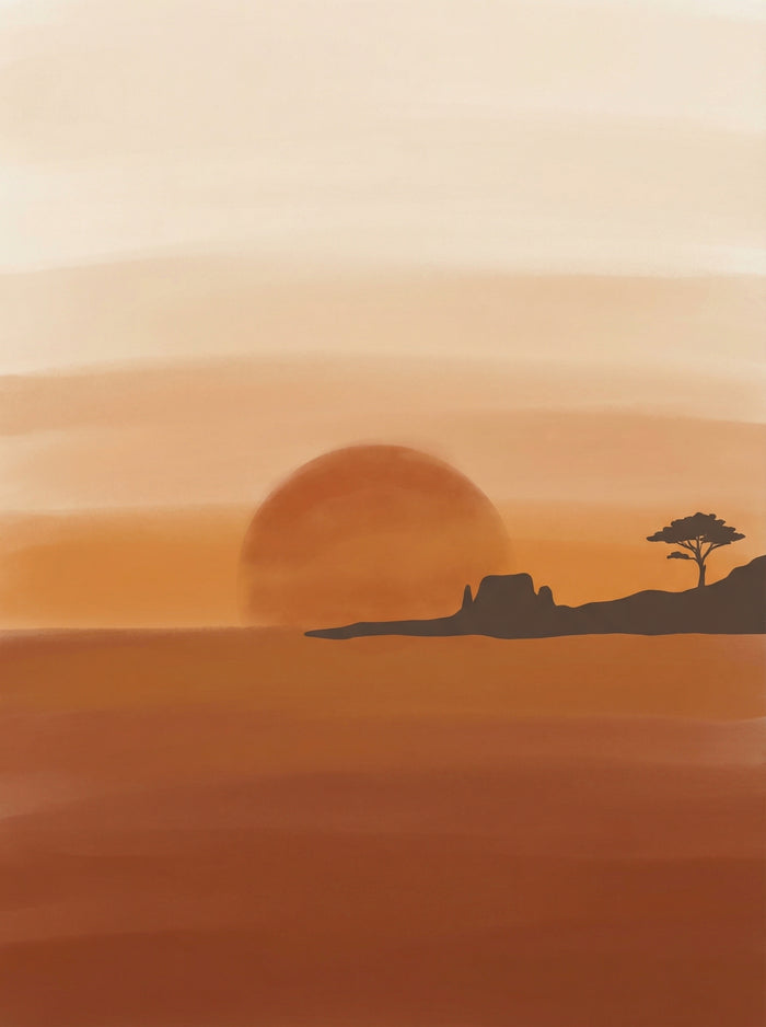 Poster in black frame