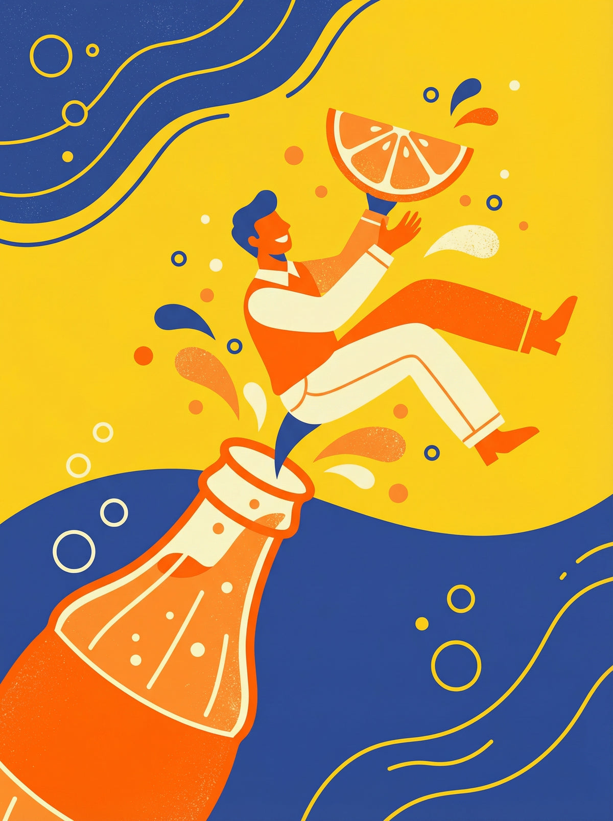 Poster in black frame