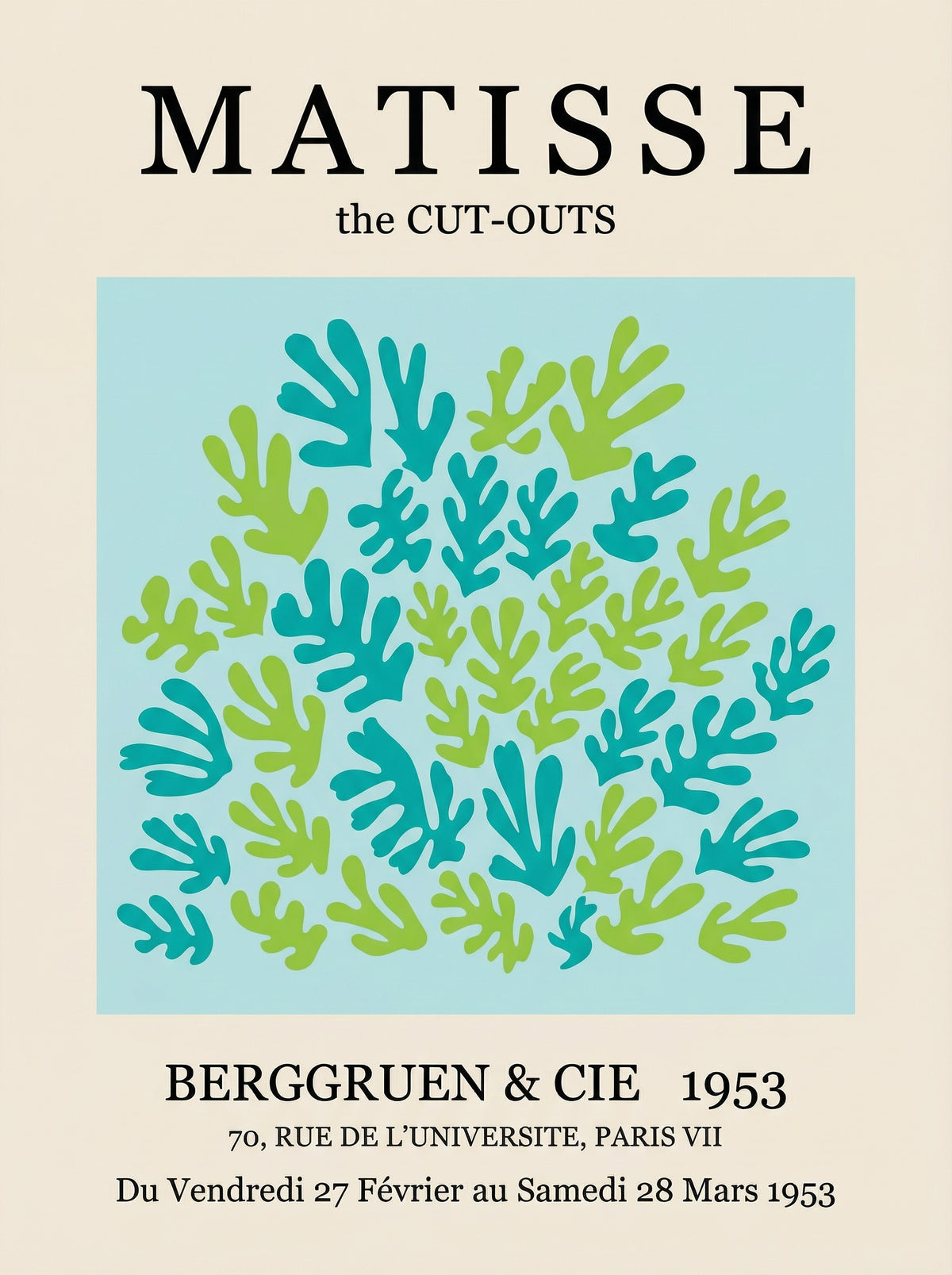 Poster in black frame