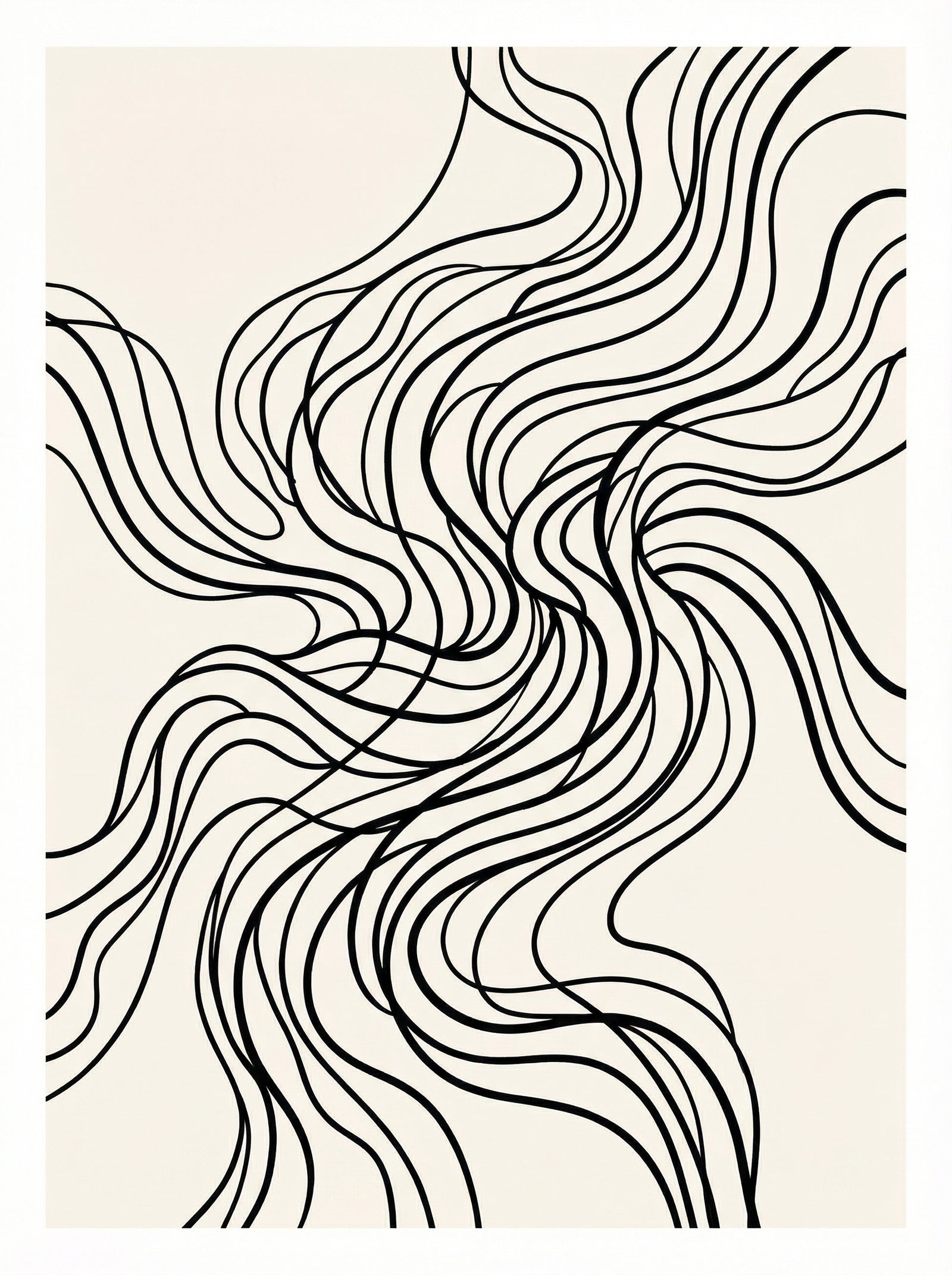 Poster in black frame