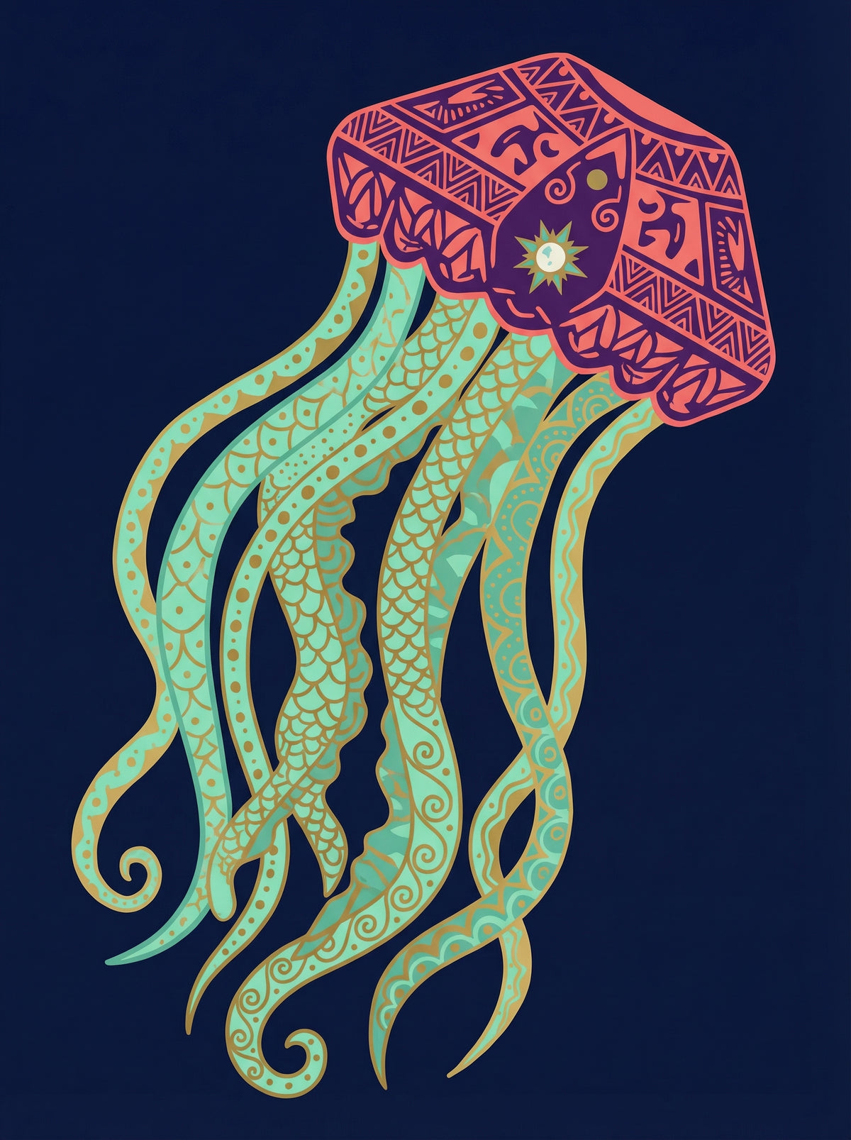 Poster in black frame