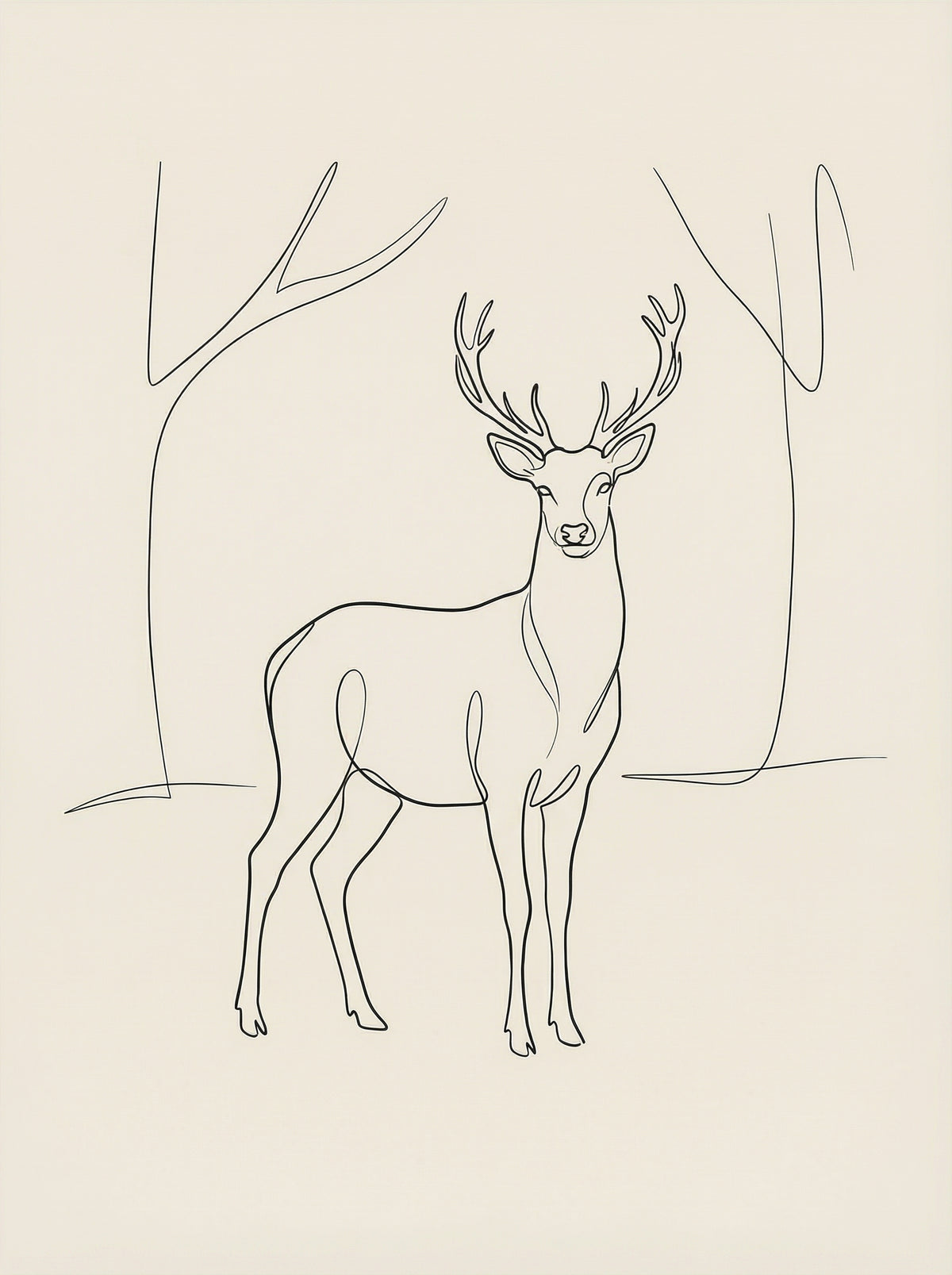 Poster in black frame