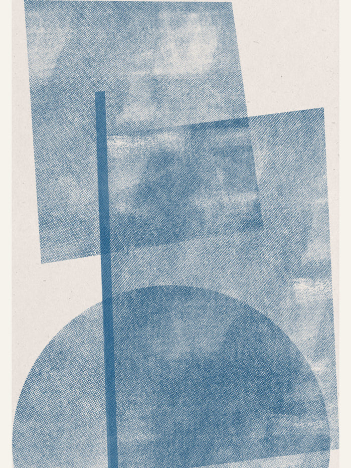 Paper Blue Collage No.2 Poster – poster and art print