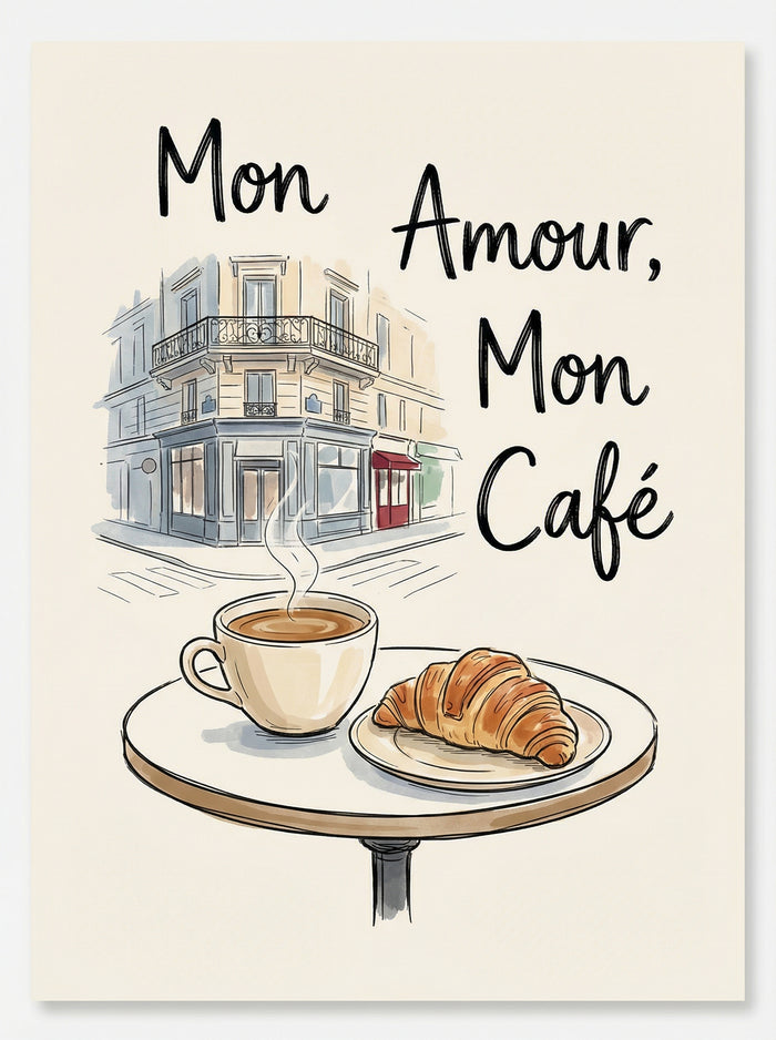 Poster in black frame