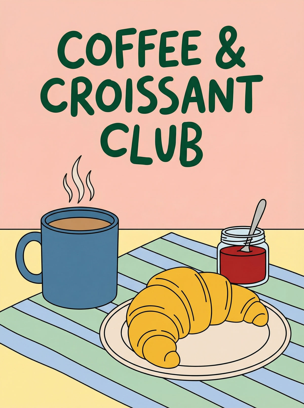 Poster in black frame