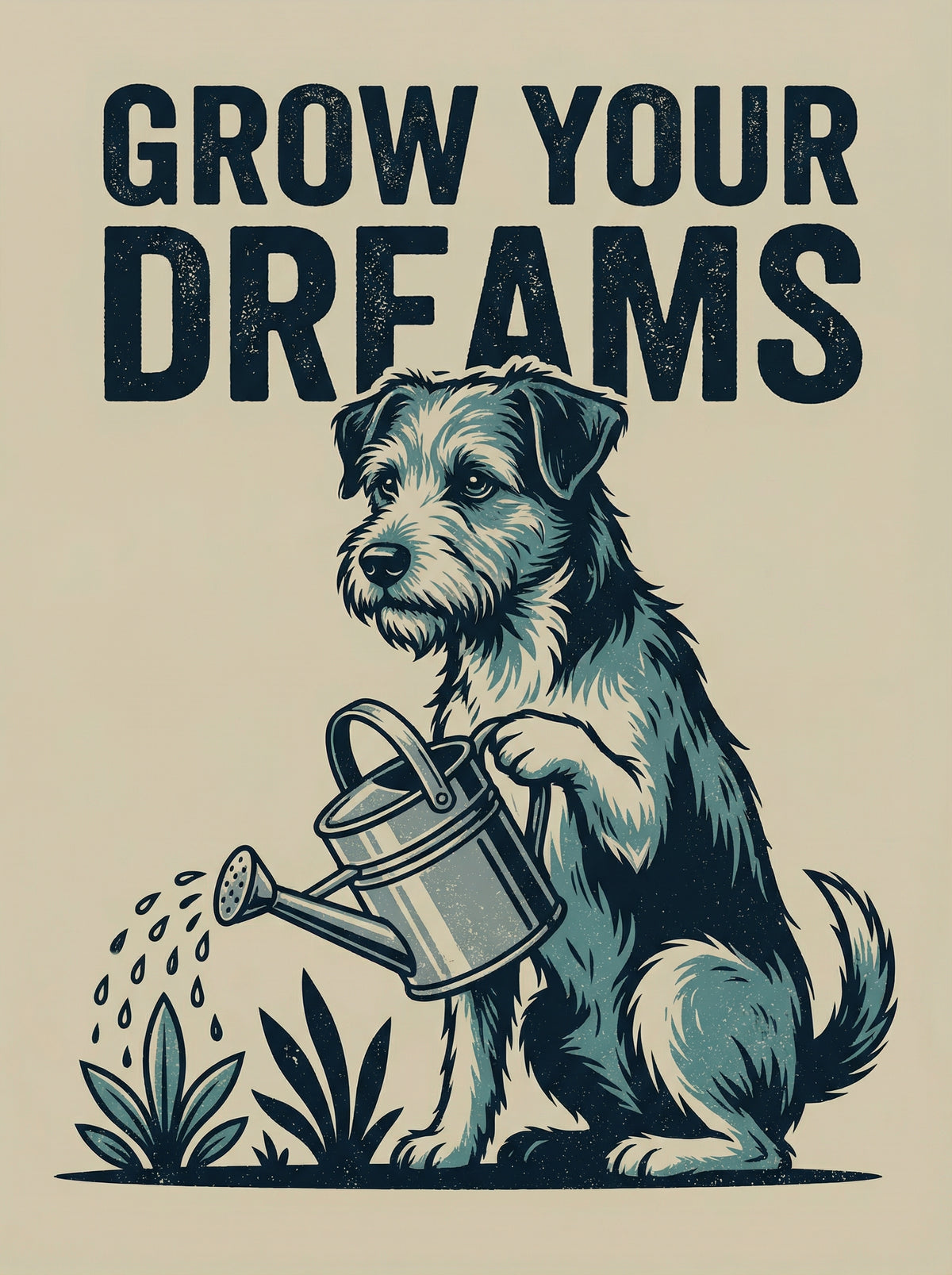 Poster in black frame