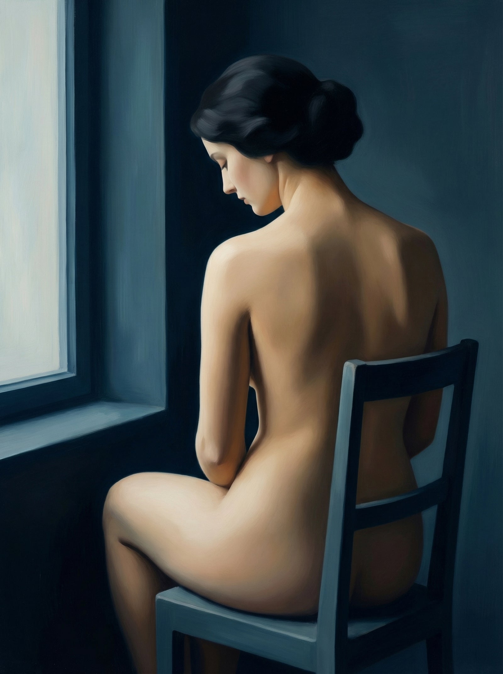 Poster in black frame