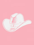 Pink Cowboy Hat Poster – plakat og kunsttryk