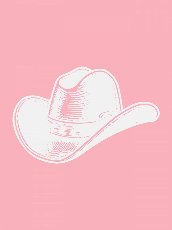Pink Cowboy Hat Poster – plakat og kunsttryk